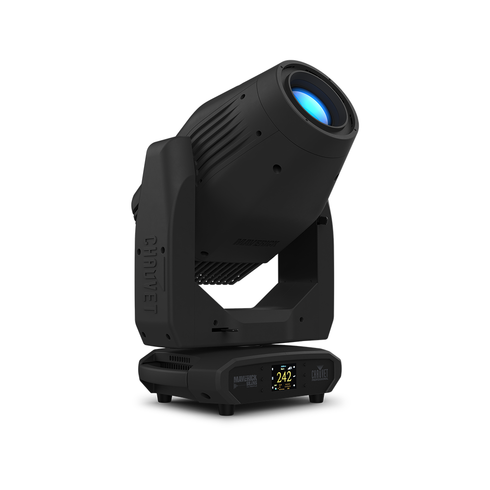 Chauvet Maverick Silens 1X Profile Front right of silent full featured moving head profile  